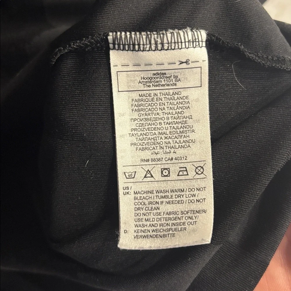 Adidas Black and silver Sportswear Top